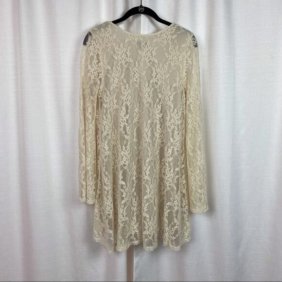 Show Me Your MuMu Ivory Lace Fannie Flow Dress Sz.S - Picture 8 of 12